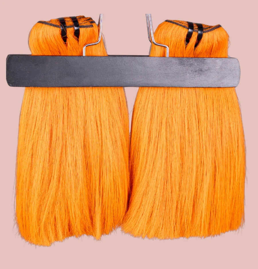 8'' ORANGE HAIR BUNDLE