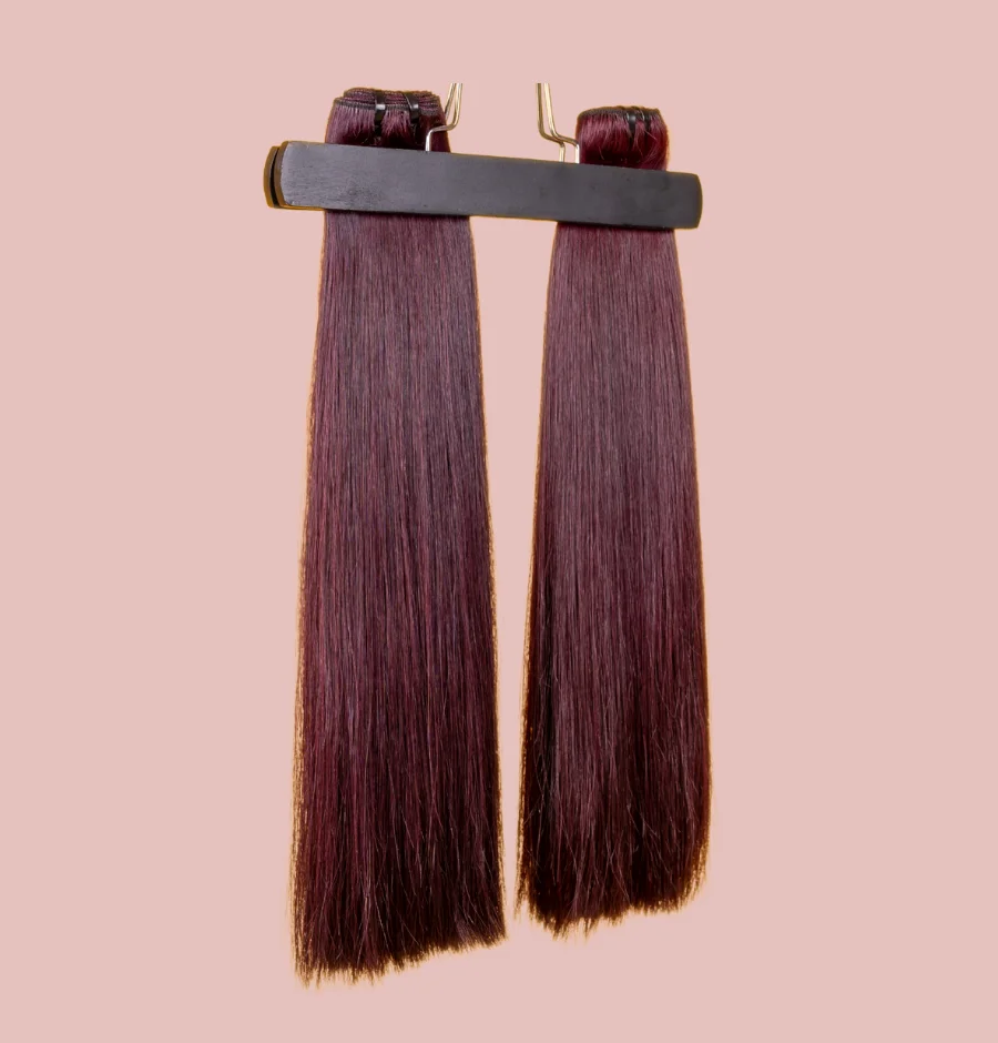 18'' B.S DARK BURGUNDY HAIR BUNDLE 